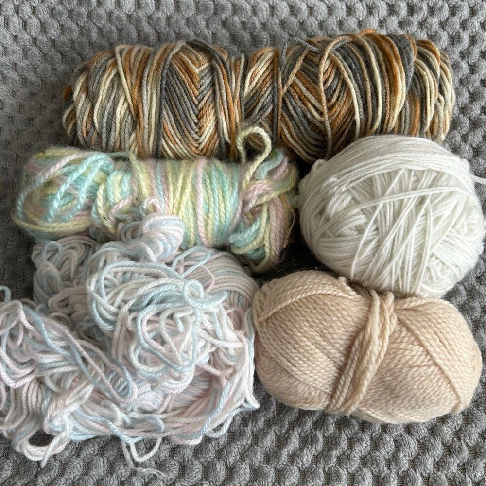 Lot Mixed Colors Thin Yarn